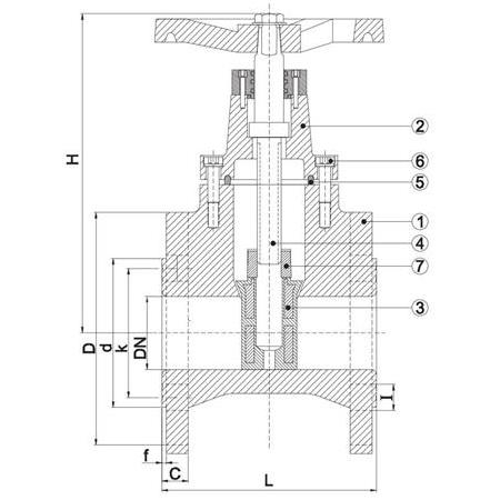 F4 ELASTOMER SÜRGÜLÜ VANA Ø600 PN25